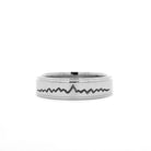 Carved Teton Mountain Stepped Edge Band - Jackson Hole Jewelry Company