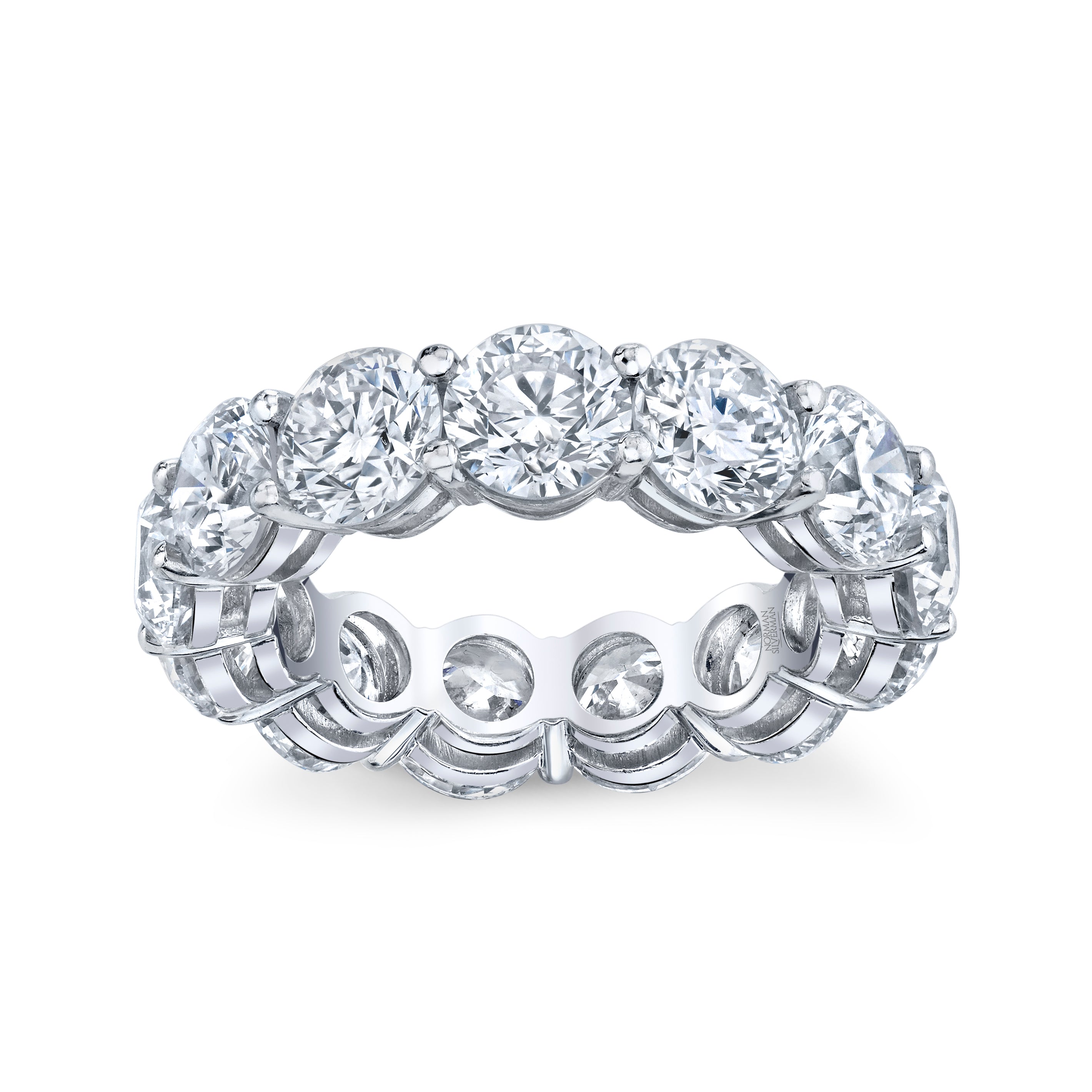 Round Diamond Eternity Band in Platinum - Jackson Hole Jewelry Company