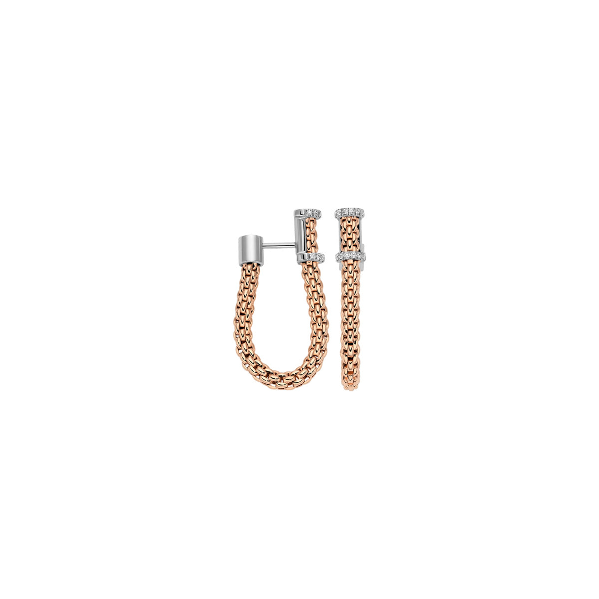 FOPE ESSENTIALS 18K Gold Earrings with White Diamonds - 0.17 ct - Jackson Hole Jewelry Company