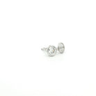Gold Bezel Set Diamond Stud Earrings in 18K Gold - Jackson Hole Jewelry Company