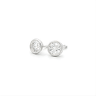 Gold Bezel Set Diamond Stud Earrings in 18K Gold - Jackson Hole Jewelry Company