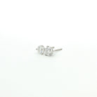 Round Brilliant Diamond Stud Earrings in 18K White Gold 0.93 Cttw - Jackson Hole Jewelry Company