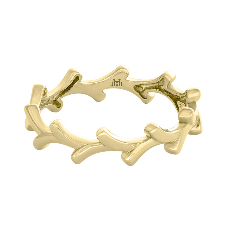 14 Karat Gold Antler Stacking Ring - Jackson Hole Jewelry Company
