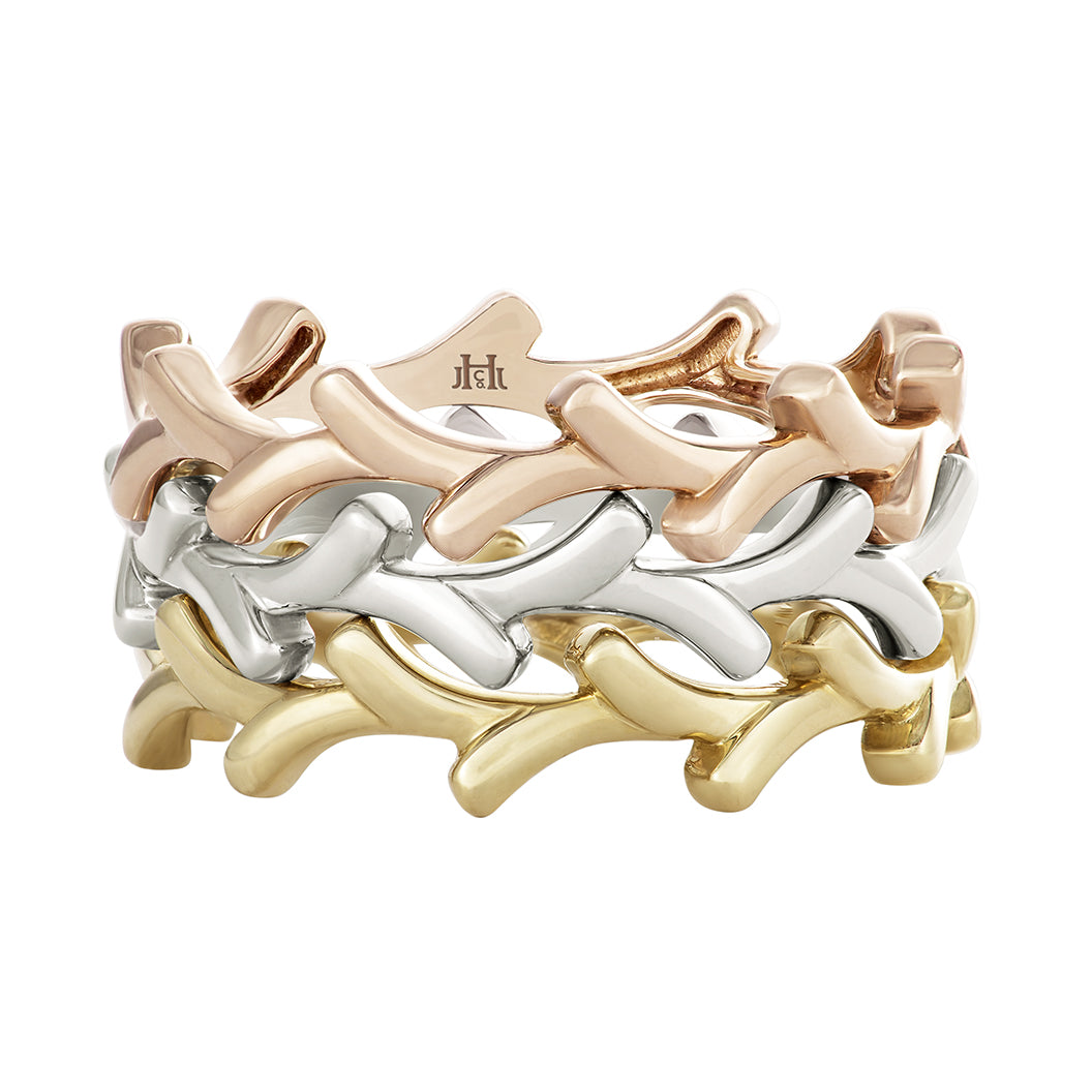 14 Karat Gold Antler Stacking Ring - Jackson Hole Jewelry Company