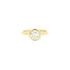 Round Brilliant Diamond Ring in 18K Yellow Gold - Jackson Hole Jewelry Company
