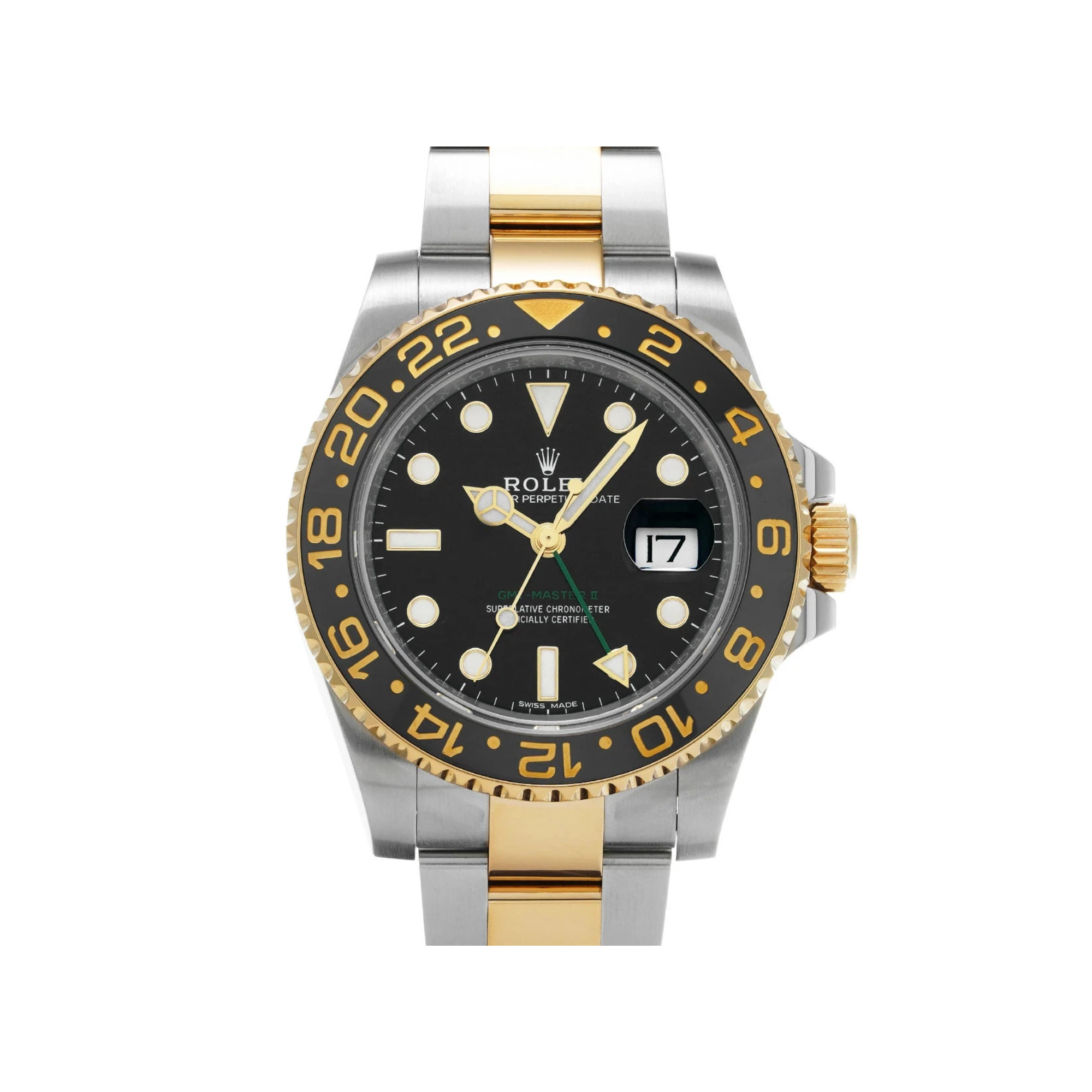 Rolex GMT-Master II 40mm Black Dial in Stainless Steel & Yellow Gold - Jackson Hole Jewelry Company