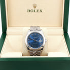 Rolex Datejust 41 in Oystersteel with Blue Roman Dial on Jubilee (Box & Card, 2022) - Jackson Hole Jewelry Company
