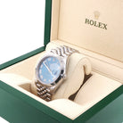 Rolex Datejust 41 in Oystersteel with Blue Roman Dial on Jubilee (Box & Card, 2022) - Jackson Hole Jewelry Company
