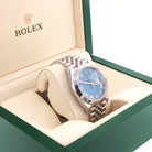 Rolex Datejust 41 in Oystersteel with Blue Roman Dial on Jubilee (Box & Card, 2022) - Jackson Hole Jewelry Company
