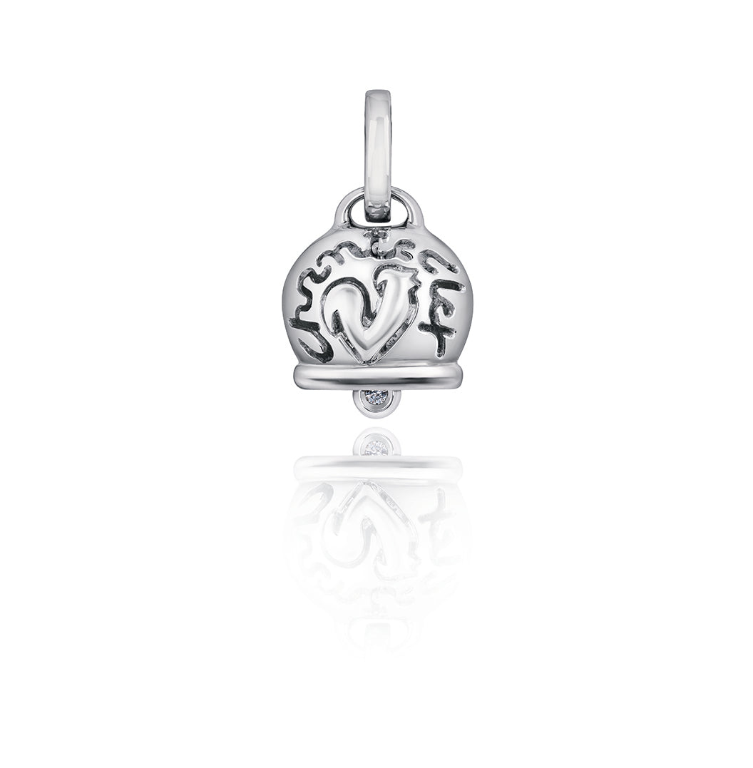 CHANTECLER CAMPANELLA CHARM 18K GOLD & DIAMOND CHARM - Jackson Hole Jewelry Company