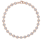 Broadway Collection 18K Rose Gold Necklace with White Diamonds - 3.30 CTTW - Jackson Hole Jewelry Company