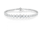 Broadway Collection 18K White Gold Bracelet with White Diamonds - Jackson Hole Jewelry Company