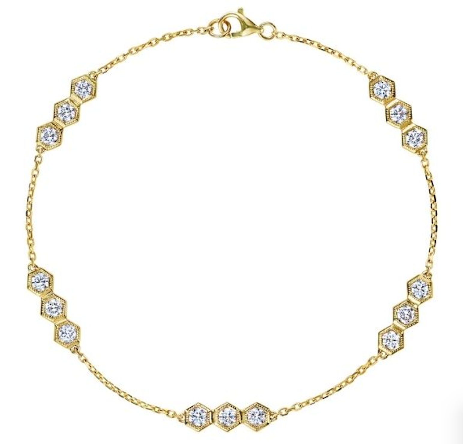 Broadway Collection 18K Yellow Gold Necklace with White Diamonds - 2.85 CTTW - Jackson Hole Jewelry Company