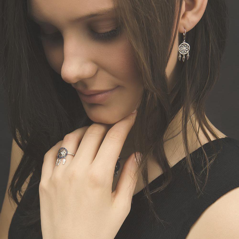 18K Gold Dreamcatcher Earrings - Jackson Hole Jewelry Company