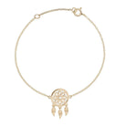 18K Gold With Diamonds Dreamcatcher Bracelet - Jackson Hole Jewelry Company