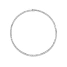 18K White Gold Radiant Cut Diamond Tennis Necklace - Jackson Hole Jewelry Company