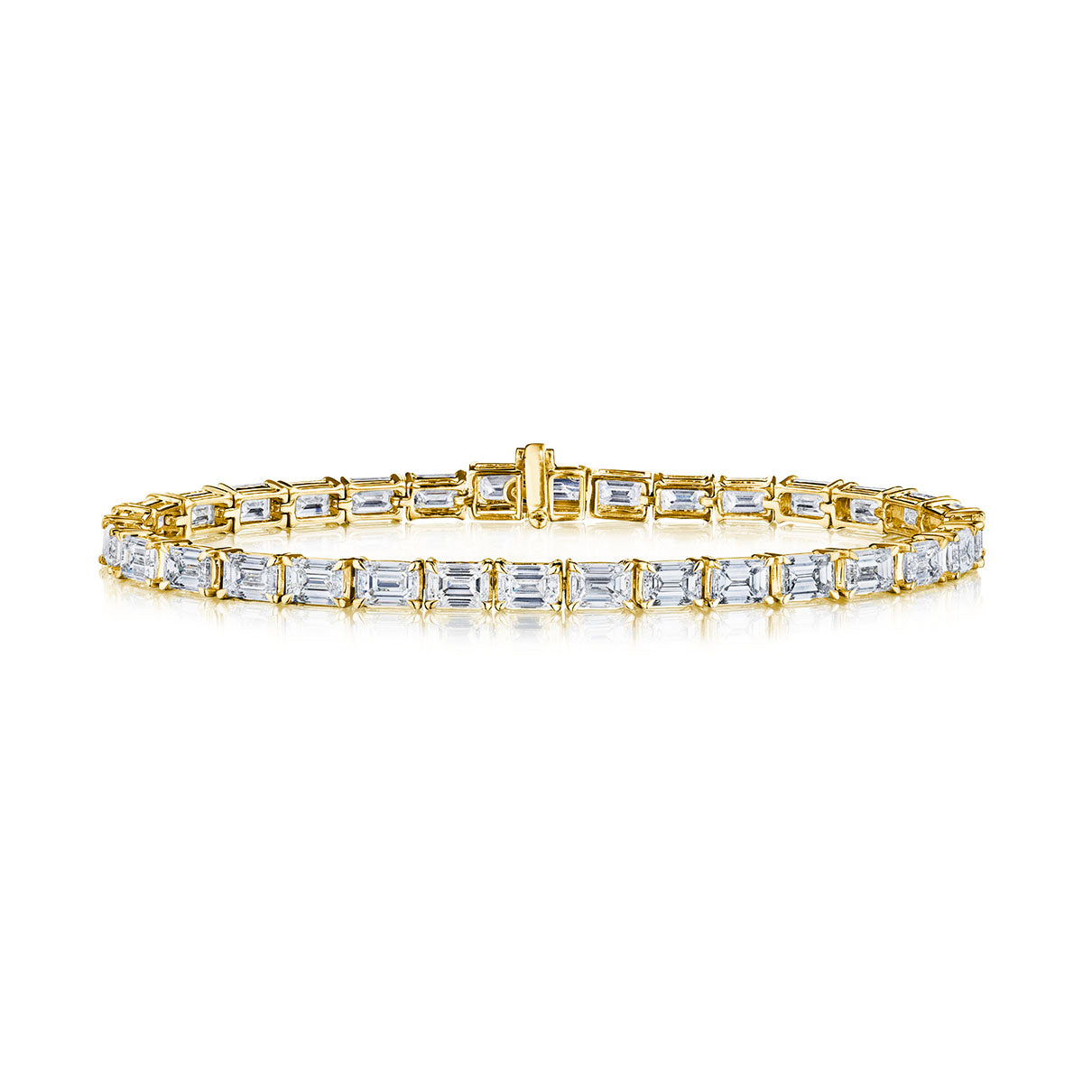 18K Yellow Gold Diamond Tennis Bracelet - Jackson Hole Jewelry Company