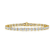 18K Yellow Gold Diamond Tennis Bracelet - Jackson Hole Jewelry Company