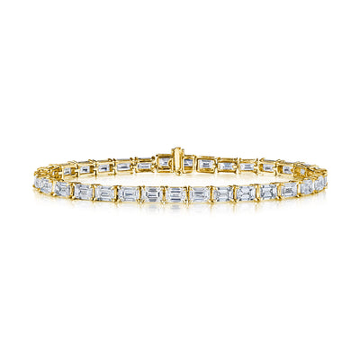 18K Yellow Gold Diamond Tennis Bracelet - Jackson Hole Jewelry Company