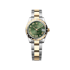 Rolex – Datejust 31mm in Yellow Rolesor with Olive Green Diamond Dial - Jackson Hole Jewelry Company