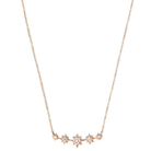 ANZIE Aztec North Star Mini Bar Necklace in 14K Gold 0.12 cttw - Jackson Hole Jewelry Company