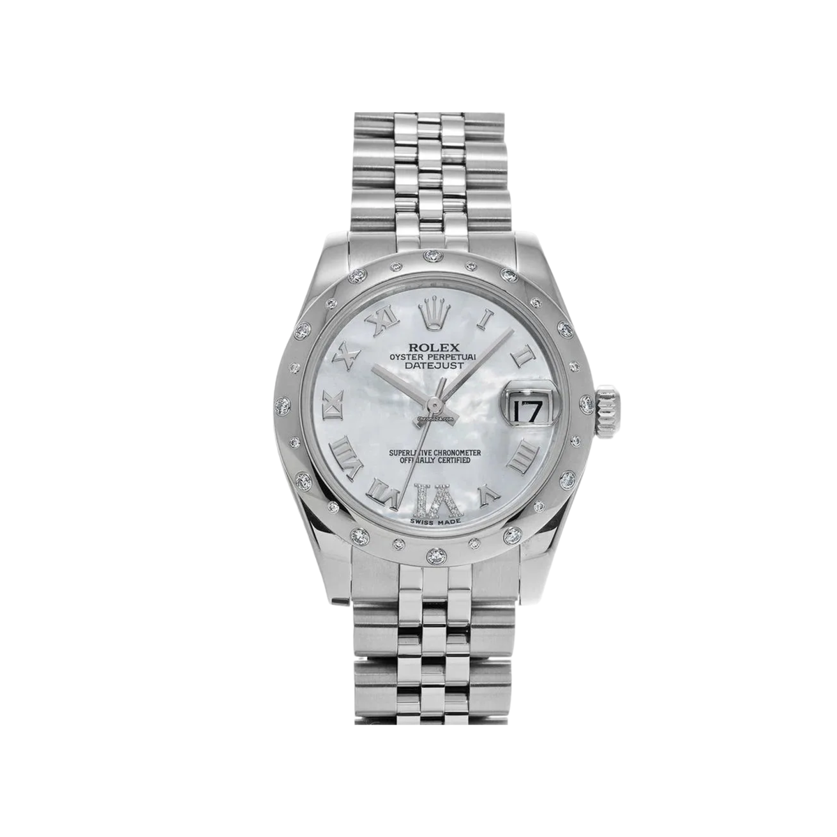 Rolex – Datejust 31mm with Mother of Pearl Roman Dial on Jubilee