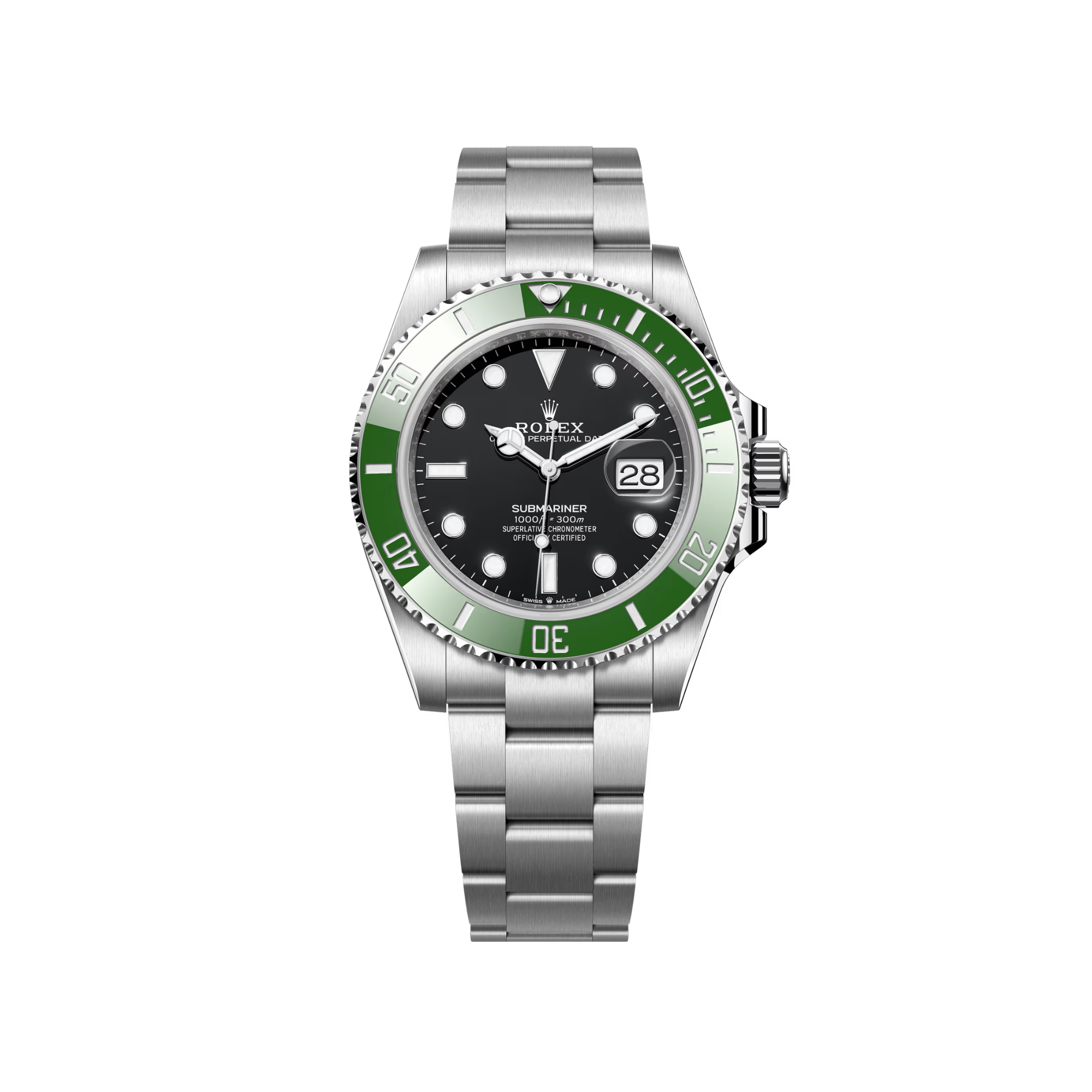 Rolex - Submariner Date 41 with Green Cerachrom Bezel & Black Dial - Jackson Hole Jewelry Company