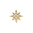 ANZIE Aztec North Star Single Stud in 14K Gold 0.02 cttw - Jackson Hole Jewelry Company