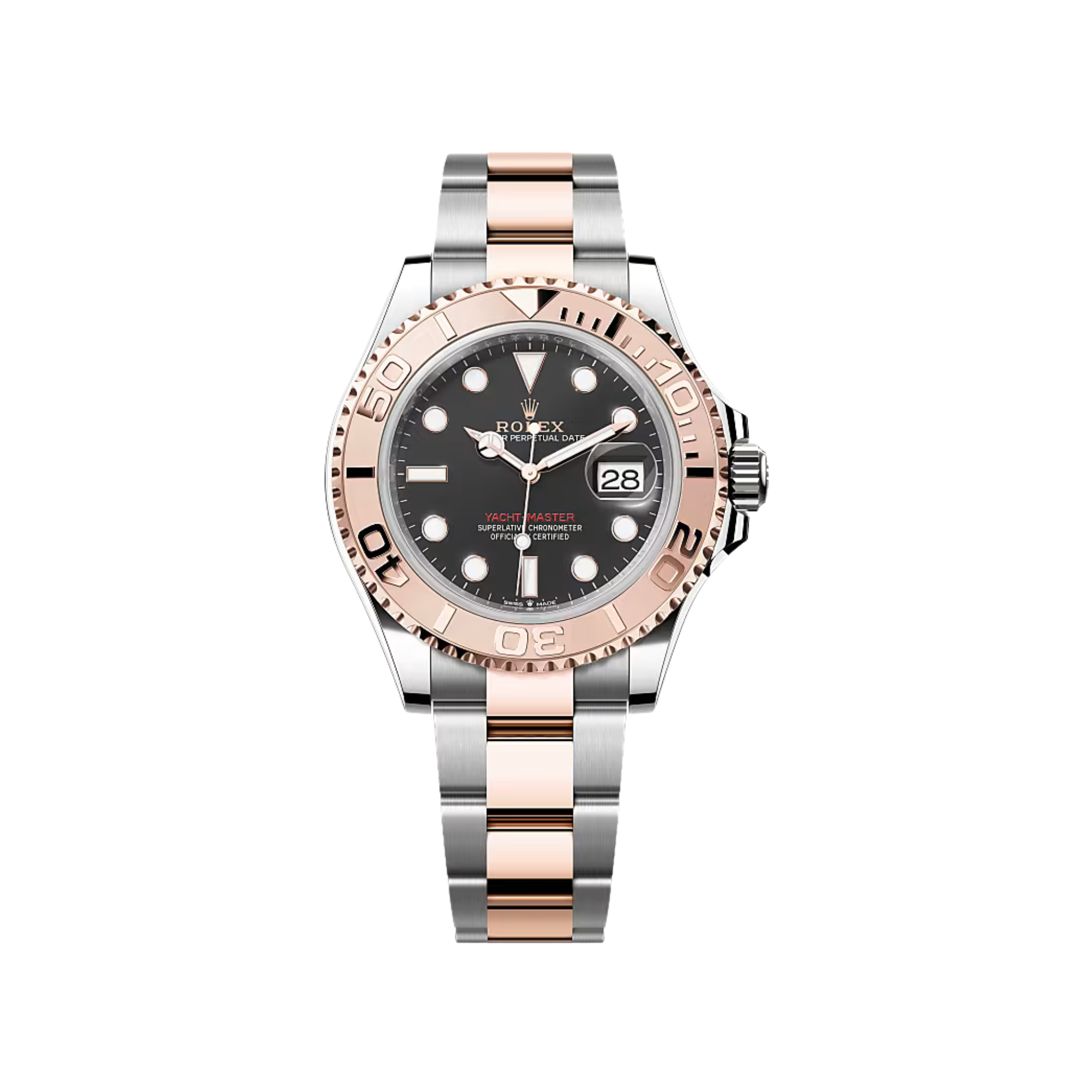 Rolex – Yacht-Master 40mm in Everose Rolesor with Black Dial - Jackson Hole Jewelry Company
