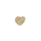 ANZIE Love Letter Pavé Heart Stud in 14K Yellow Gold 0.08 cttw - Jackson Hole Jewelry Company