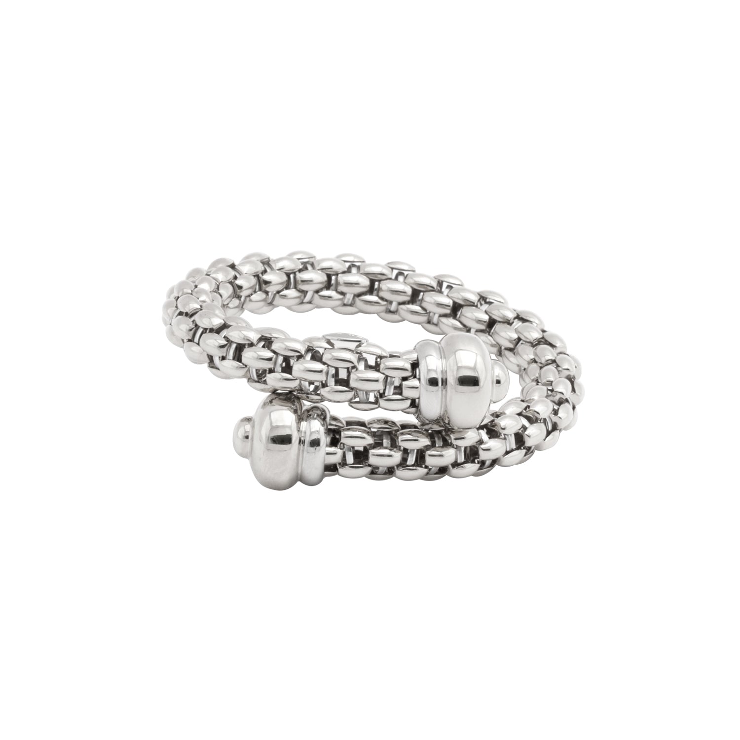 FOPE ICONE Flex'it 18K Gold Cross Over Bangle Bracelet - Jackson Hole Jewelry Company