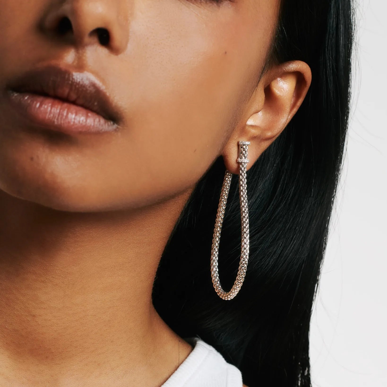 FOPE ESSENTIALS 18K Gold Earrings with White Diamonds - 0.17 carats - Jackson Hole Jewelry Company
