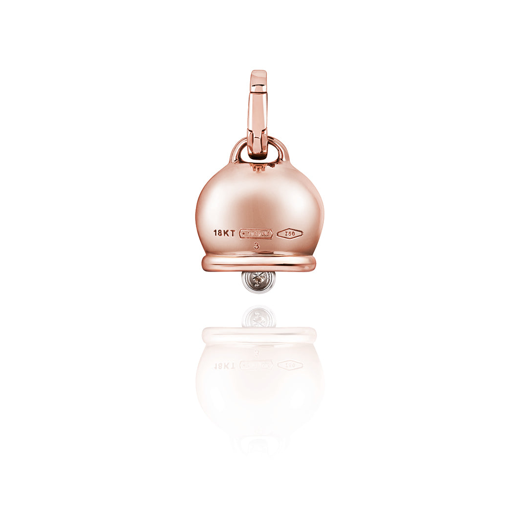 CHANTECLER CAMPANELLA CHARM 18K GOLD & DIAMOND CHARM - Jackson Hole Jewelry Company