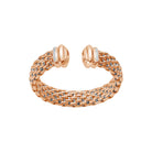 FOPE ICONE 18K Gold Open Bangle Bracelet with Diamonds - 0.85 carats - Jackson Hole Jewelry Company