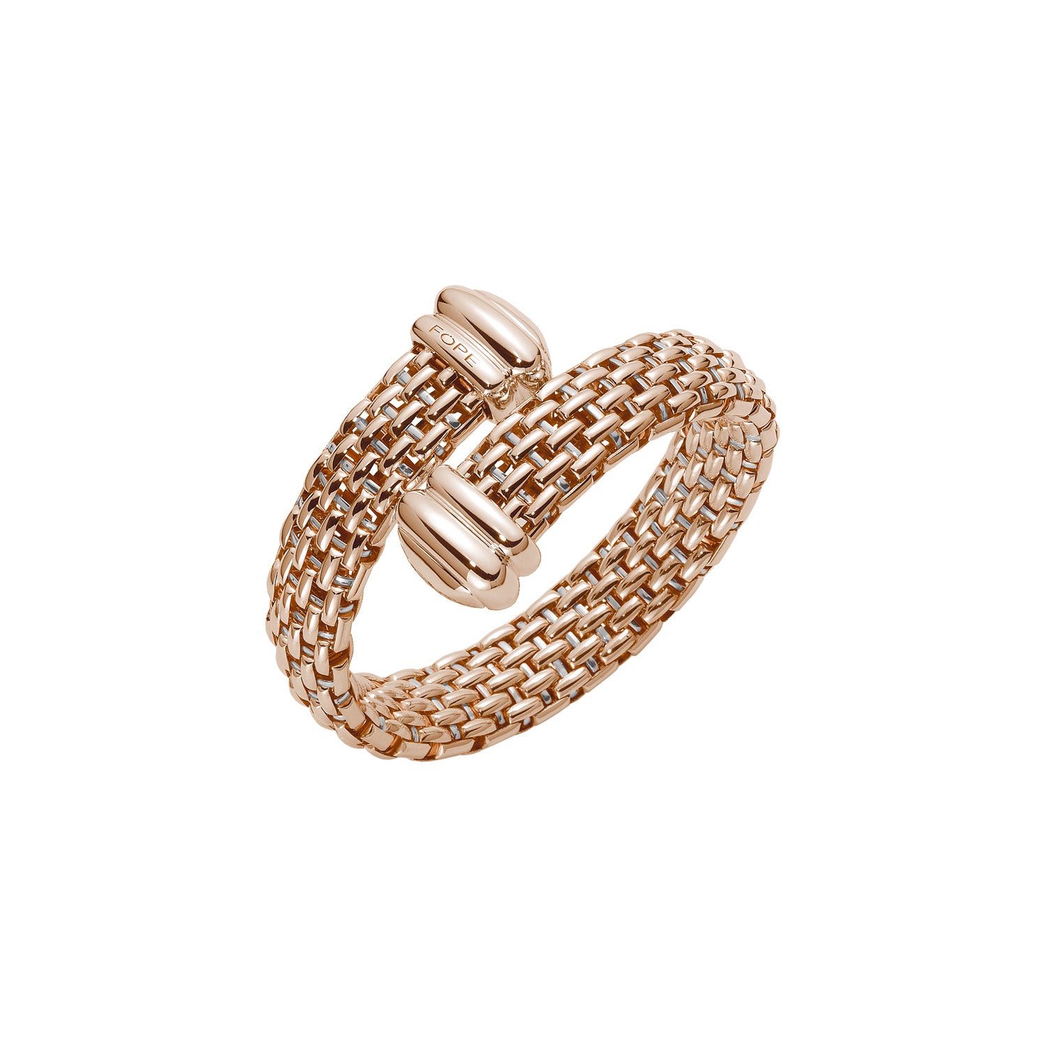 FOPE ICONE 18K Gold Cross Over Bangle Bracelet - Jackson Hole Jewelry Company