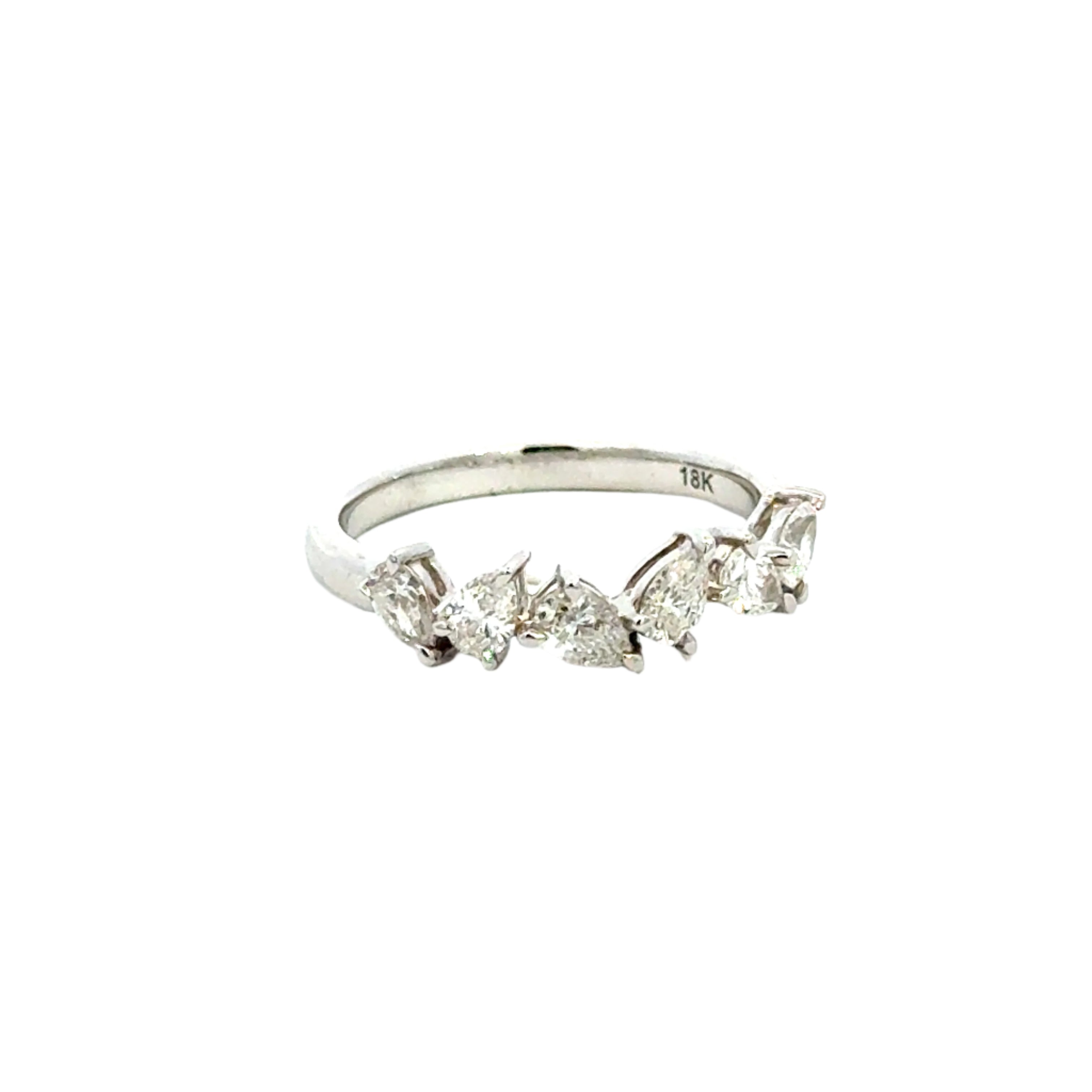 18K white gold Shape Zigzag Diamond Ring – 0.62 Carats - Jackson Hole Jewelry Company