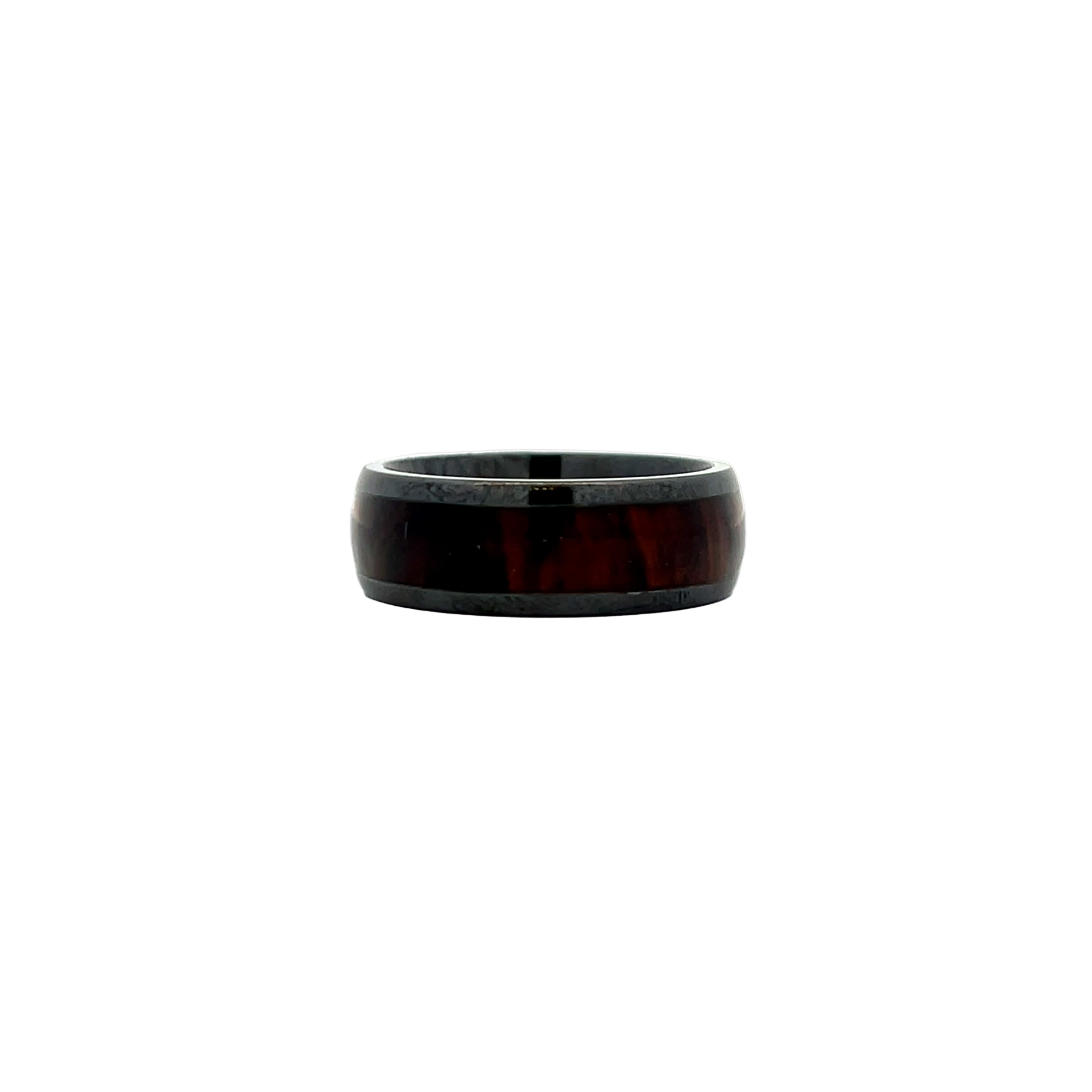 Lashbrook Men’s Ring Crafted in Zirconium Ring with Cocobolo Wood - Jackson Hole Jewelry Company