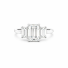 Emerald Cut Diamond Three Stone Engagement Ring in Platinum 2.05ct - Jackson Hole Jewelry Company