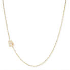 ANZIE Love Letter Pavé Diamond Necklace in 14K Gold 0.05 cttw - Jackson Hole Jewelry Company