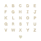 ANZIE Love Letter Pavé Charm with Loop (A–Z) in 14K Gold 0.05 cttw - Jackson Hole Jewelry Company