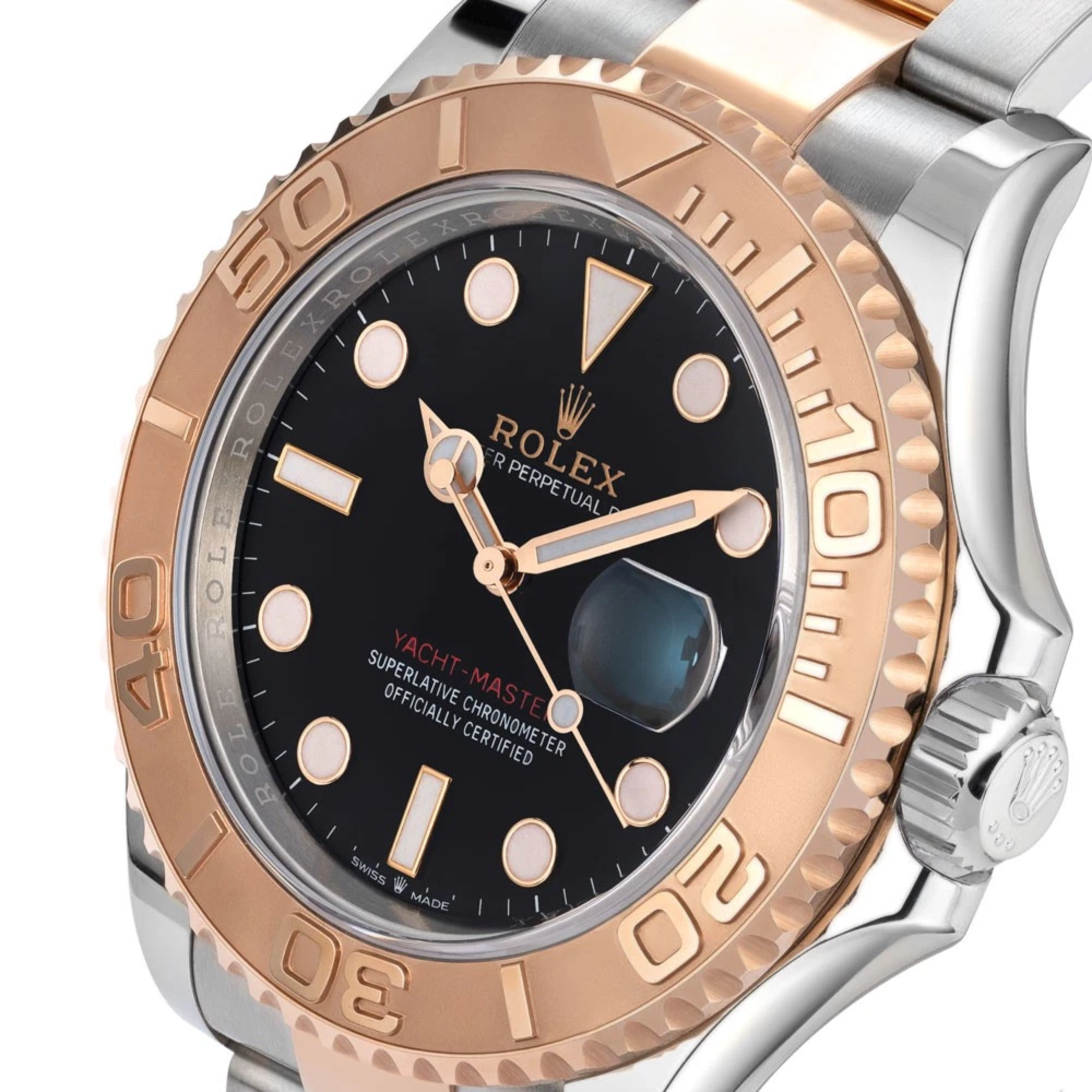 Rolex – Yacht-Master 40mm in Everose Rolesor with Black Dial - Jackson Hole Jewelry Company