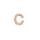 ANZIE Love Letter Pavé Diamond Stud (A–Z) in 14K Gold 0.05 cttw - Jackson Hole Jewelry Company