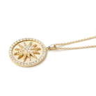 ANZIE Aztec Royale Celestial Burst Medallion Necklace in 14K Yellow Gold 1.27 cttw - Jackson Hole Jewelry Company