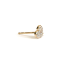 ANZIE Love Letter Pavé Heart Stud in 14K Yellow Gold 0.08 cttw - Jackson Hole Jewelry Company