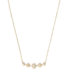 ANZIE Aztec North Star Mini Bar Necklace in 14K Gold 0.12 cttw - Jackson Hole Jewelry Company