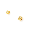 Radiant Cut Diamond Stud Earrings in 18K Yellow Gold - Jackson Hole Jewelry Company