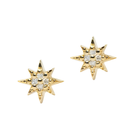 ANZIE Micro Aztec North Star Stud Earrings in 14K Gold 0.04 cttw - Jackson Hole Jewelry Company