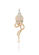 Chantecler Campanelle Pendant – 18K Rose Gold with Diamonds & Crystal Quartz - Jackson Hole Jewelry Company