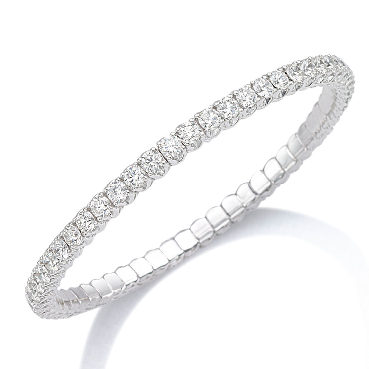 Picchiotti 18K White Gold Xpandable Bracelet. 55 White Diamonds - Jackson Hole Jewelry Company