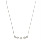 ANZIE Aztec North Star Mini Bar Necklace in 14K Gold 0.12 cttw - Jackson Hole Jewelry Company